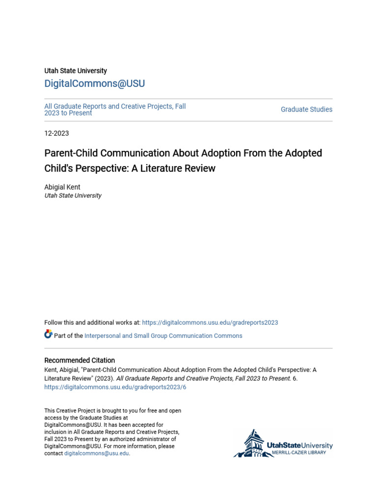 Adoption Communication: A Literature Review | PDF | Adoption ...