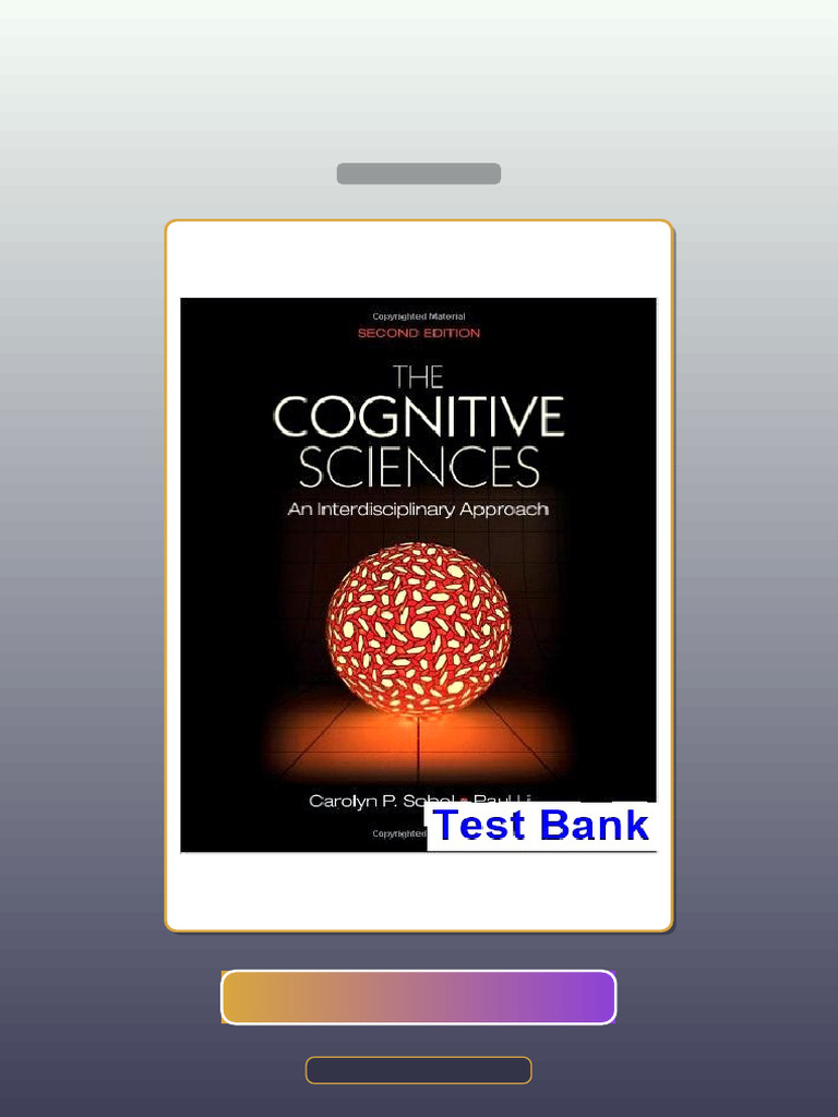 Cognitive Sciences 2nd Edition Sobel E-book Testbank Solutions | PDF ...