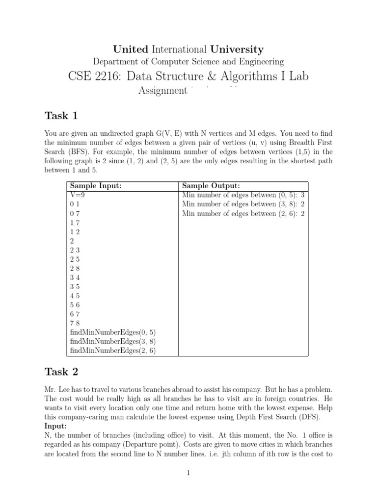 Assignment 1 | PDF | Theoretical Computer Science | Applied Mathematics