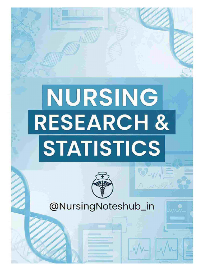 Nursing Research and Statistics Guide | PDF | Statistics | Scientific ...