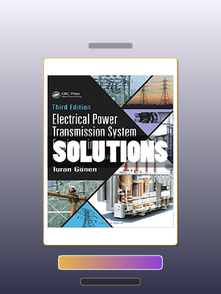 Electrical Power Transmission System Engineering Analysis and Design 3 ...