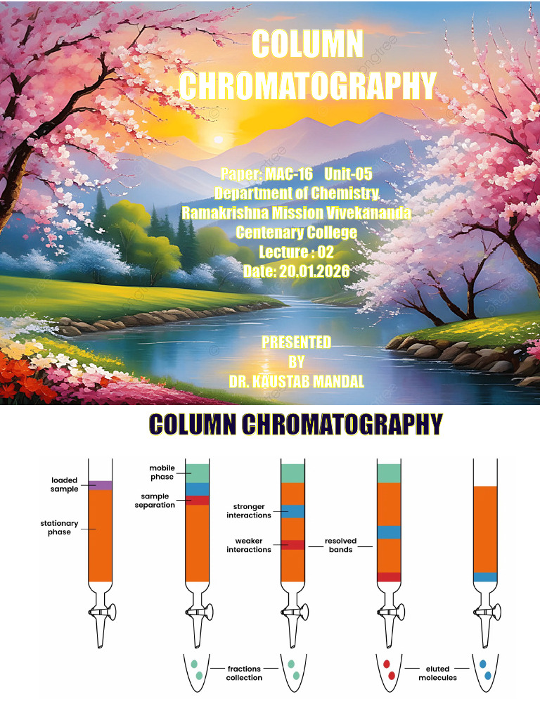 Column Chromatography Techniques Explained | PDF | Chromatography | Elution