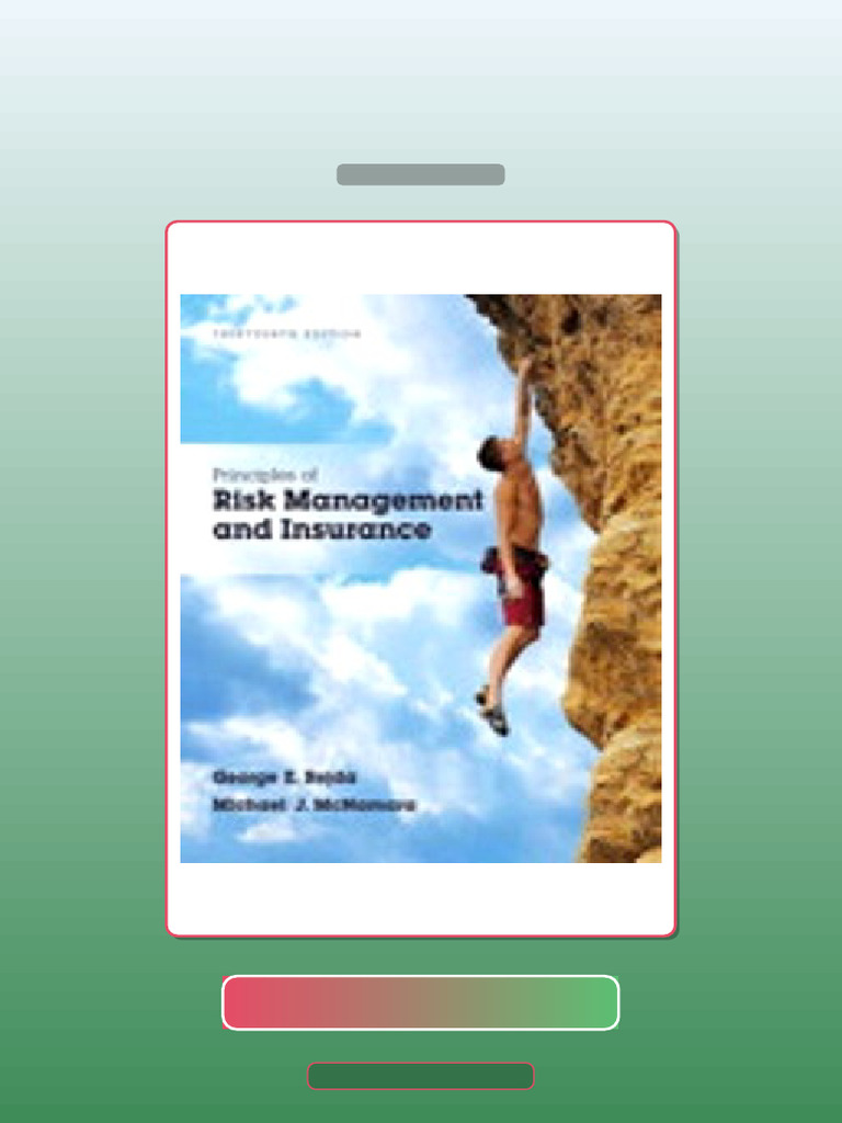 Principles of Risk Management and Insurance 13E Rejda E-book Testbank ...