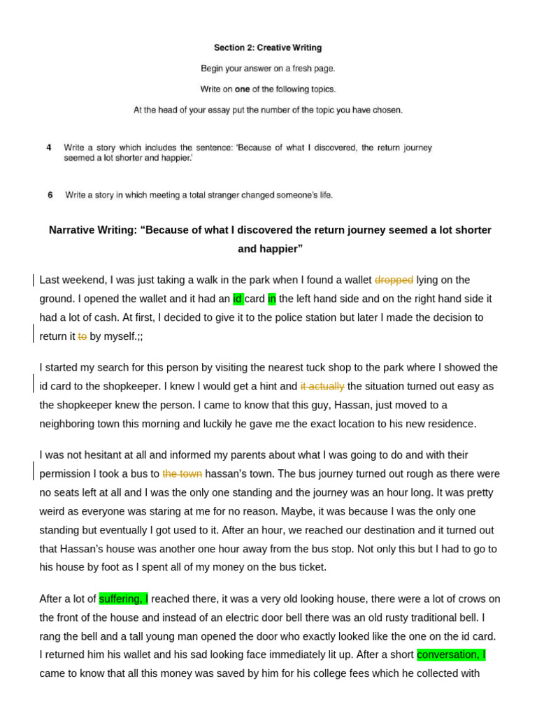 Returning a Lost Wallet: A Journey | PDF