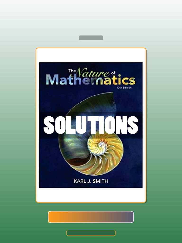 Nature of Mathematics 13th Edition Smith E-book Testbank Solutions ...