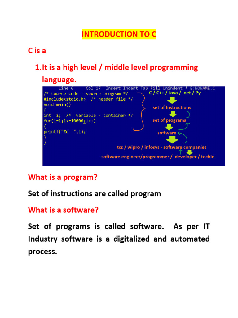 8-7 Introduction to c | PDF