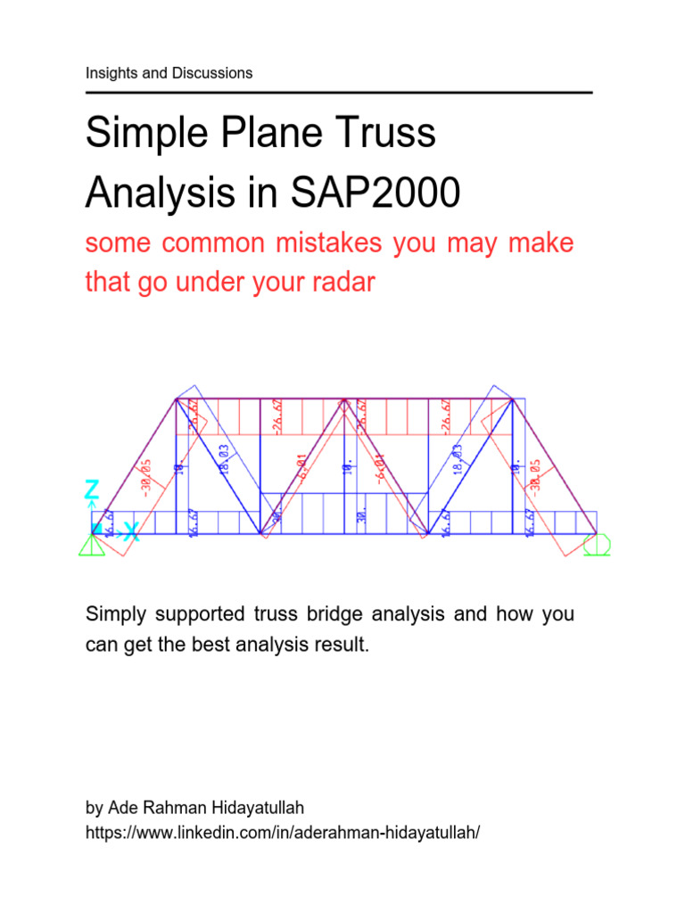 Common Mistakes in Truss Analysis | PDF | Truss | Microsoft Excel