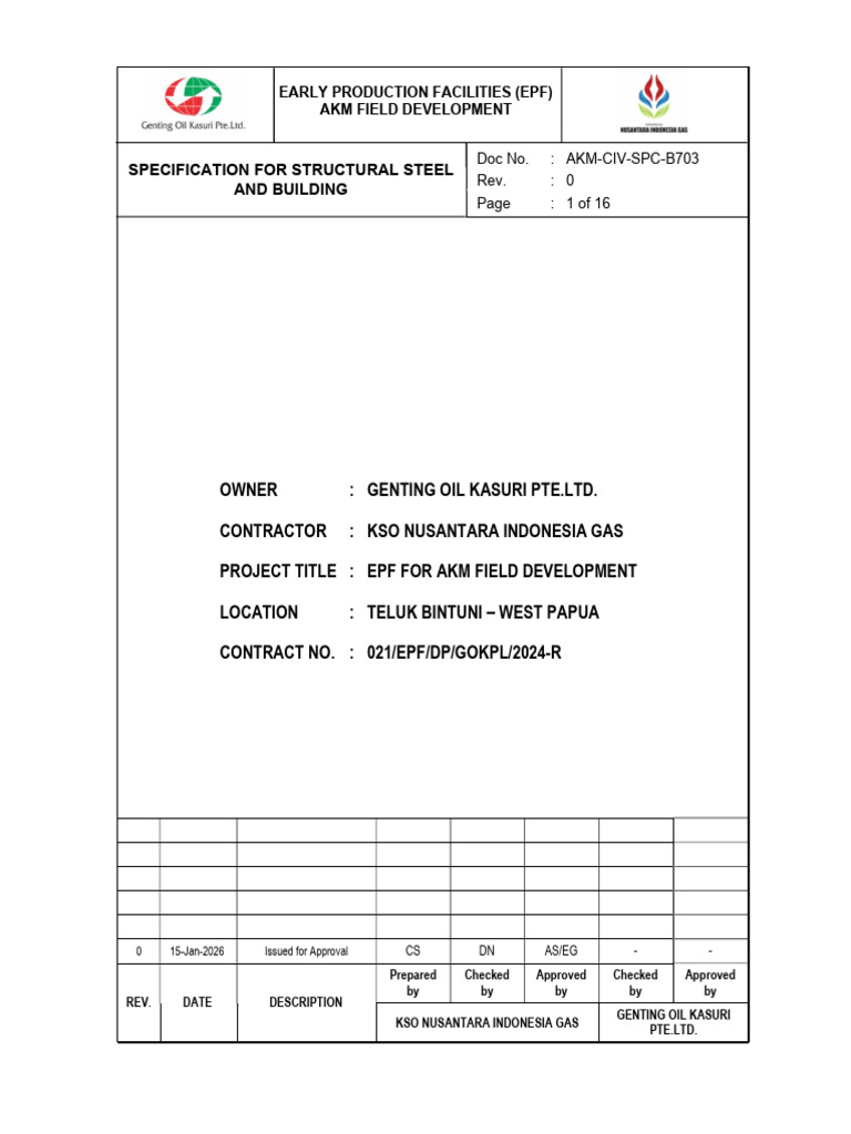 Structural Steel Specs for AKM EPF Project | PDF | Door | Drywall