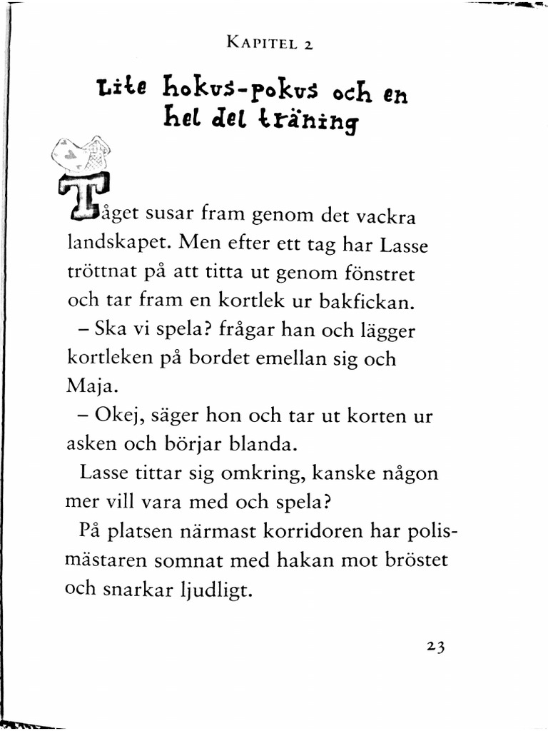 Kap 2 Tågmysteriet | PDF