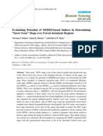 Evaluating Potential of MODIS-based Indices in Determining “Snow Gone” Stage over Forest-dominant Regions