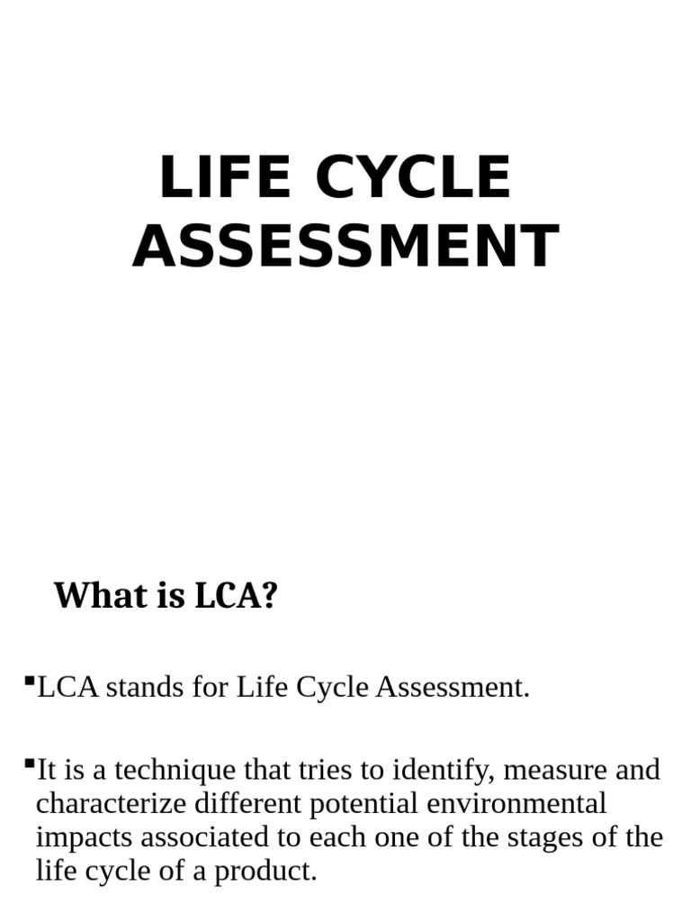 Photo inspiration: Visual Reference: Understanding Life Cycle Assessment Lca Pdf