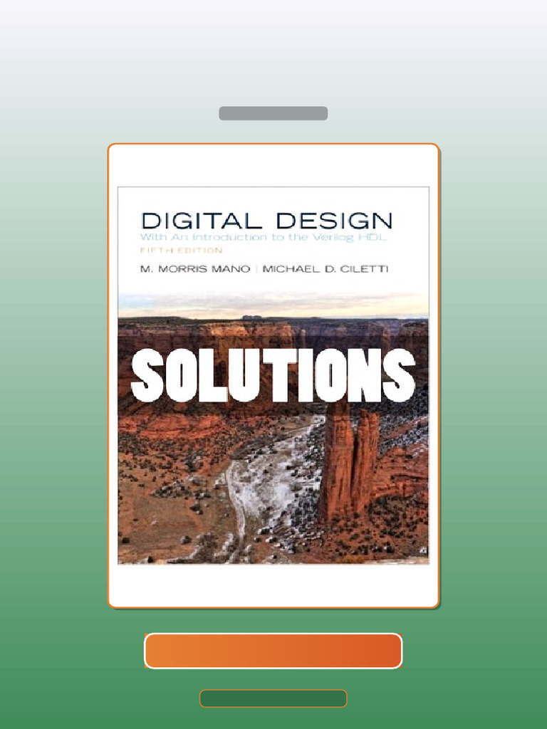 Digital Design 5 Ed Mano E-book Testbank Solutions | PDF | Multiple ...