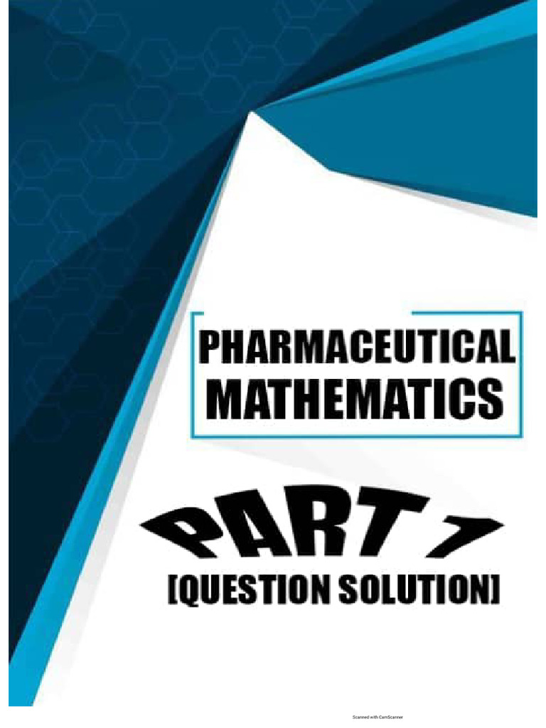 Pharmaceutical Mathematics | PDF
