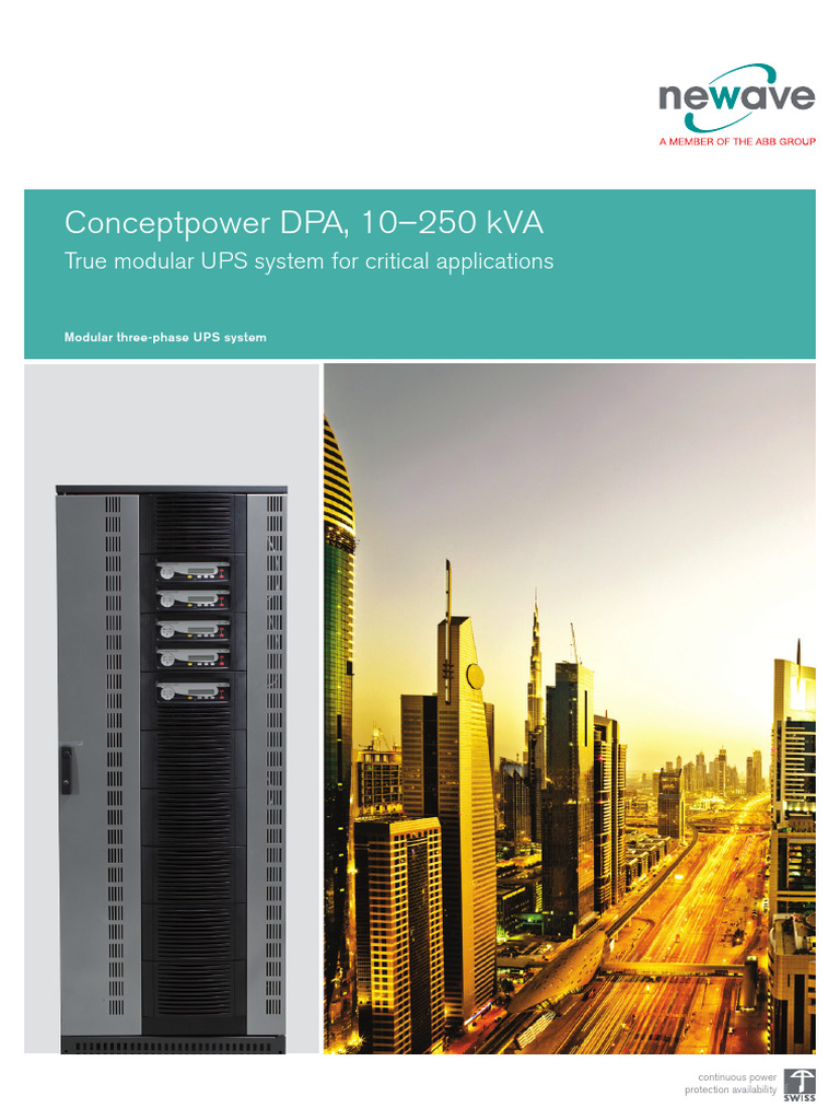 Modular UPS System for Data Centers | PDF | Electrical Engineering ...