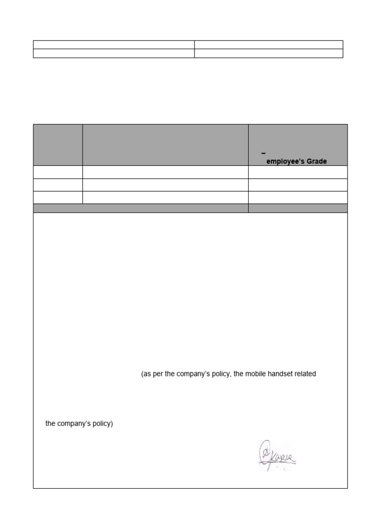 Mobile Handset Reimbursement Claim Form | PDF | Payroll | Reimbursement