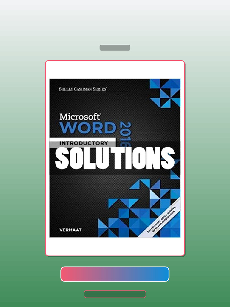 Shelly Cashman Series Microsoft Office 365 and Word 2016 Introductory 1 ...