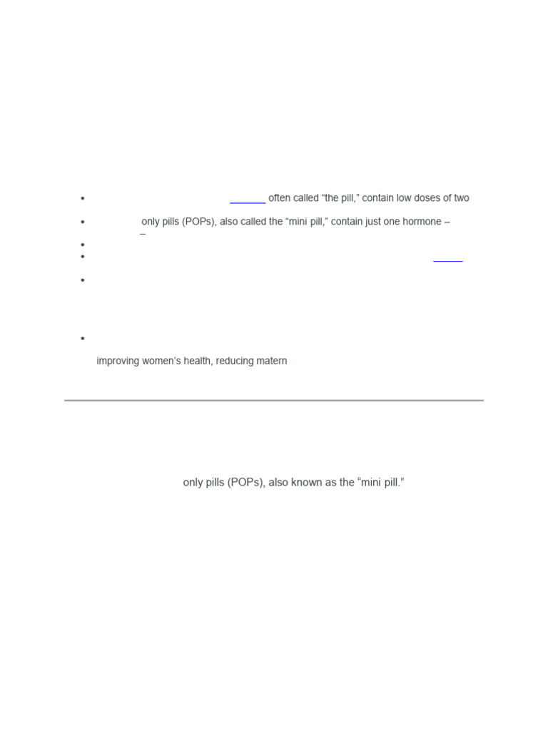Oral Contraceptive1 | PDF | Combined Oral Contraceptive Pill | Birth ...