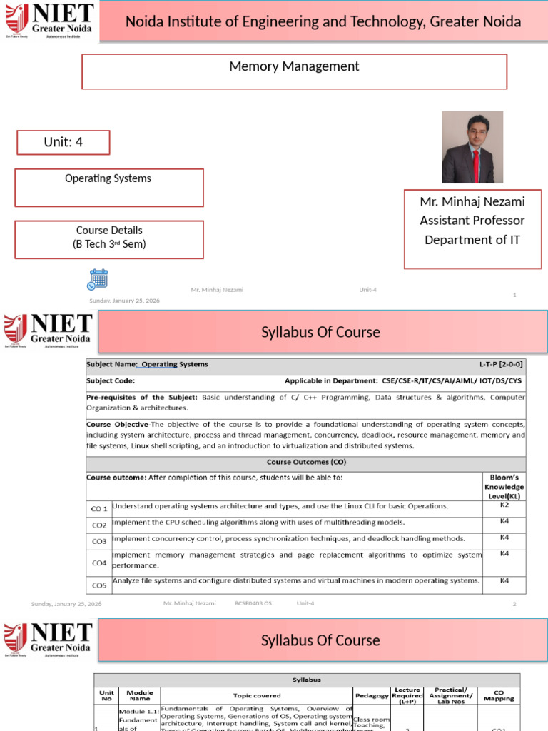 Unit4_MinhajNezami Updated (2) | PDF | Computer Engineering | Operating ...