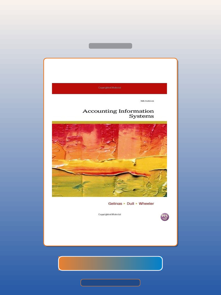 Accounting Information Systems 9th Edition by Gelinas E-book Testbank ...