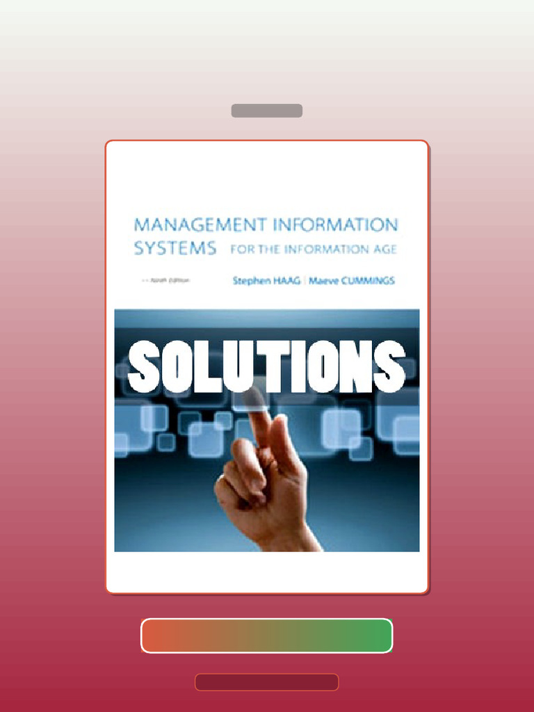 Management Information Systems for the Information Age 9 Ed Haag E-book ...