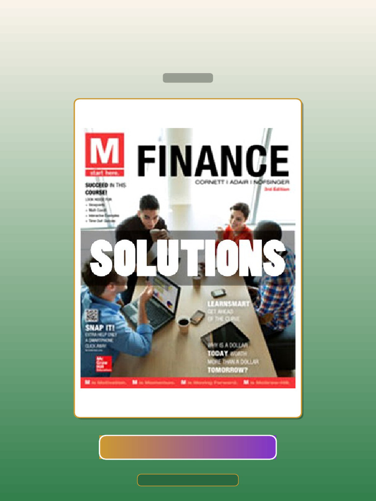 Solutions M Finance 3 Ed Cornett E-book Testbank Solutions | PDF ...