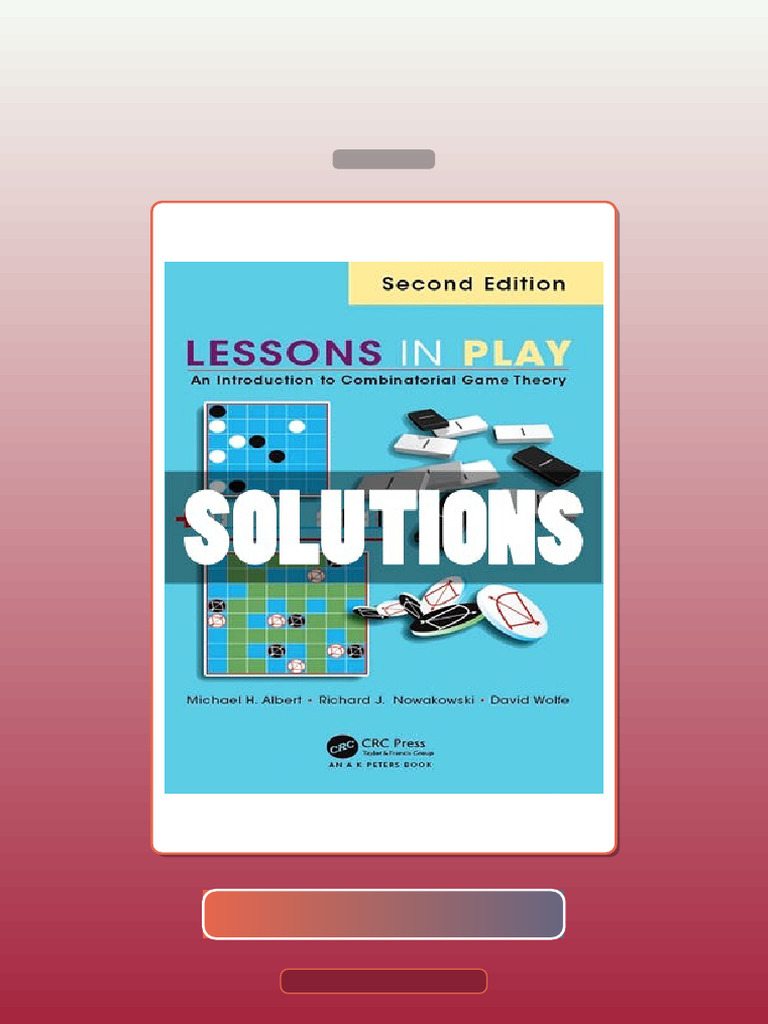 Solutions Lessons in Play 2 Ed Albert E-book Testbank Solutions | PDF ...