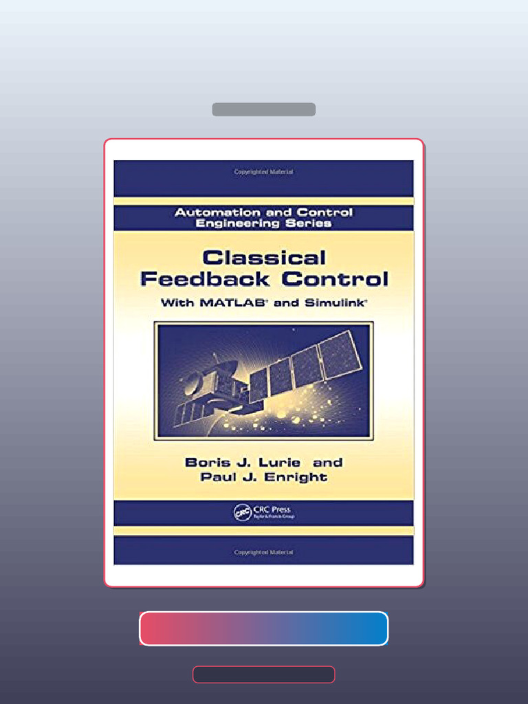 Classical Feedback Control With MATLAB and Simulink 2nd Lurie E-book ...