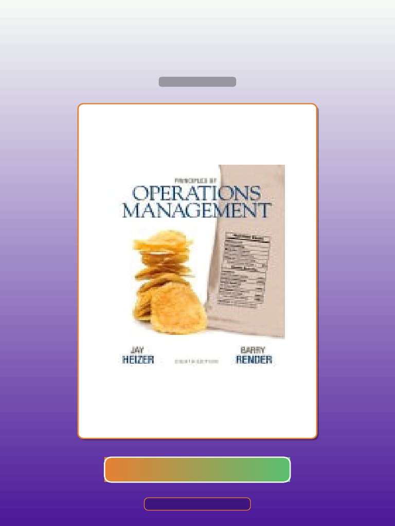 Accompany Principles of Operations Management 8th Edition 9780136114468 E-book Testbank ...