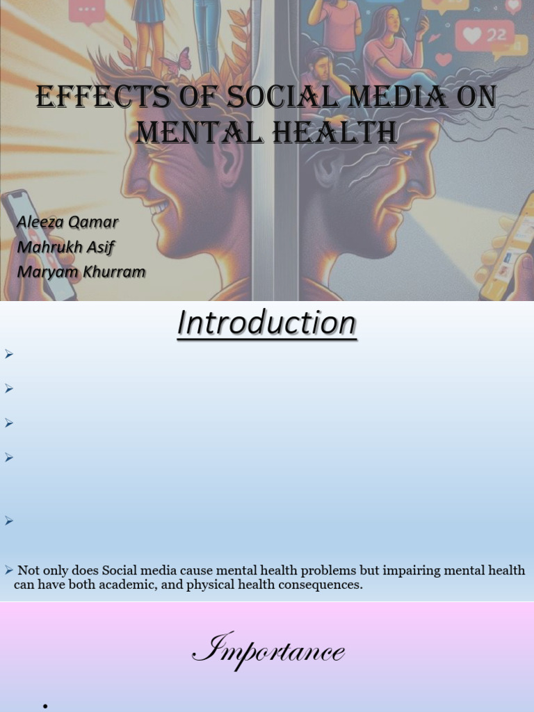 Social Media's Impact on Mental Health | PDF | Mental Health | Social Media