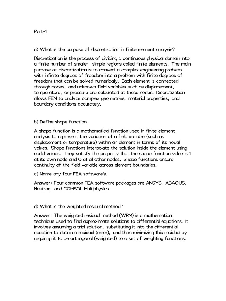 FEM PDF | PDF | Finite Element Method | Equations
