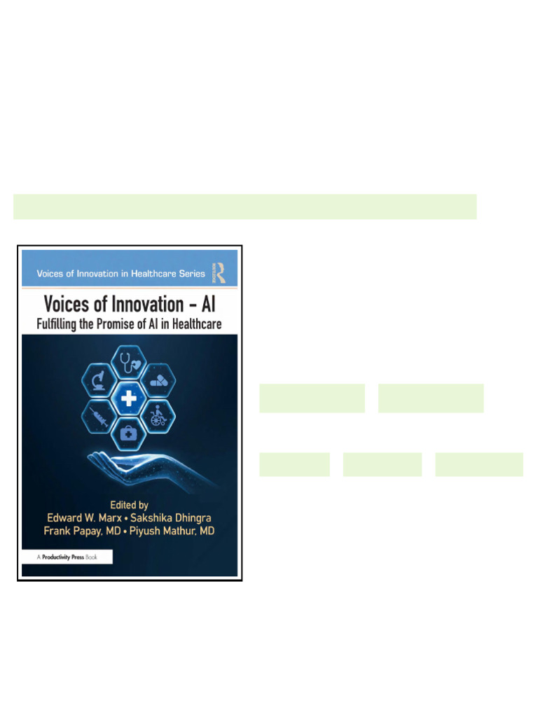 Voices of Innovation – AI: Fulfilling the Promise of AI in Healthcare ...