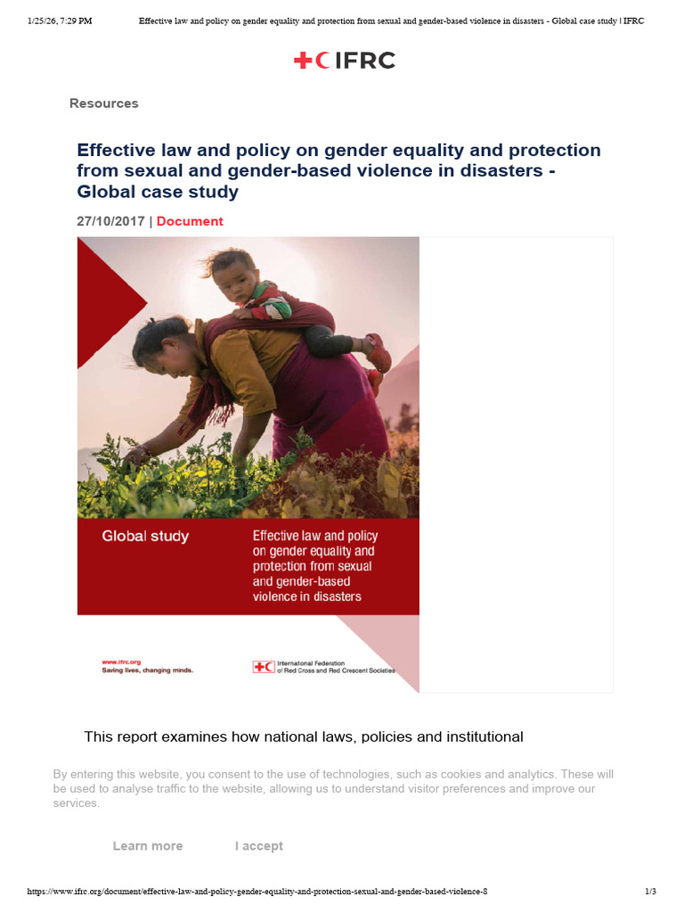 Effective Law and Policy on Gender Equality and Protection From Sexual ...