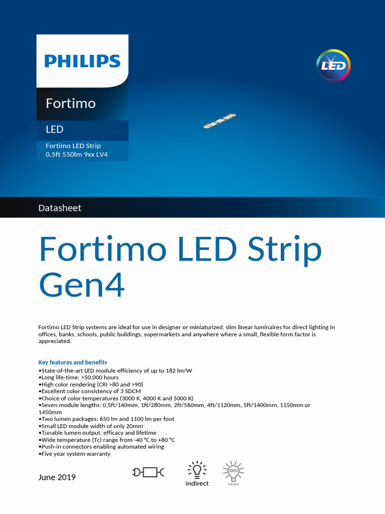 Fortimo_LED_Strip_0.5ft_550lm_9xx_LV4_ | PDF | Electromagnetic ...