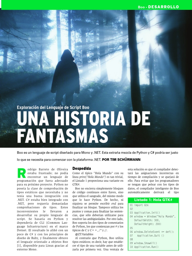 Exploracion Del Lenguaje Script Boo | PDF | Lenguaje de programación ...