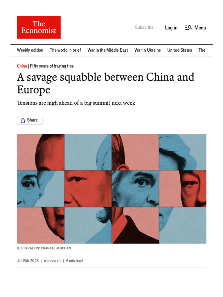 A Savage Squabble Between China and Europe | PDF | China | World Politics