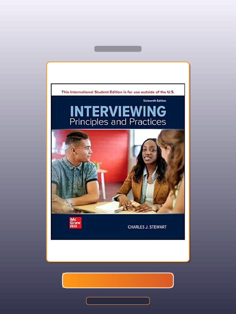 Interviewing Principles and Practices 16E by Charles J Stewart E-book ...