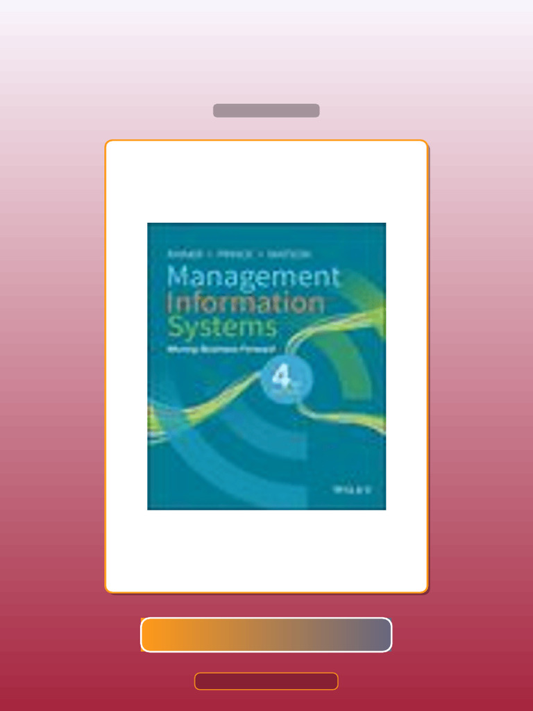 Management Information Systems 4th Edition by Rainer E-book Testbank ...