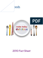 Kraft Foods Fact Sheet 2010