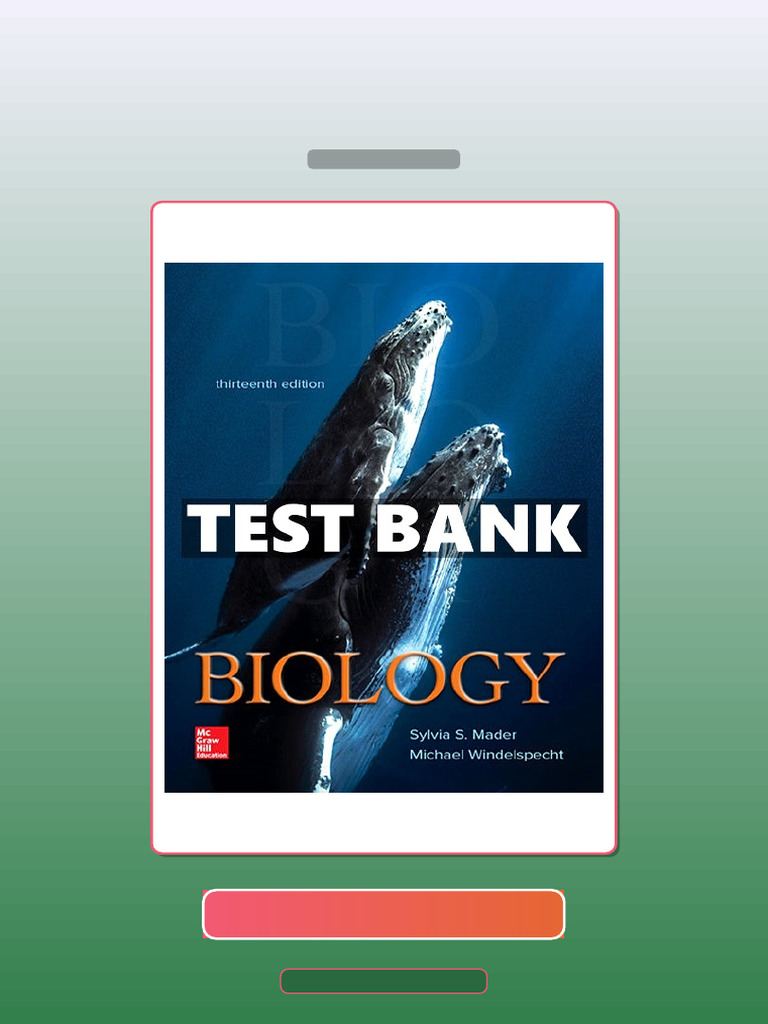 Biology 13th Edition Mader E-book Testbank Solutions | PDF | Curriculum ...