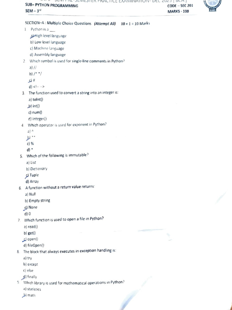 3rd Sem Nep Question | PDF