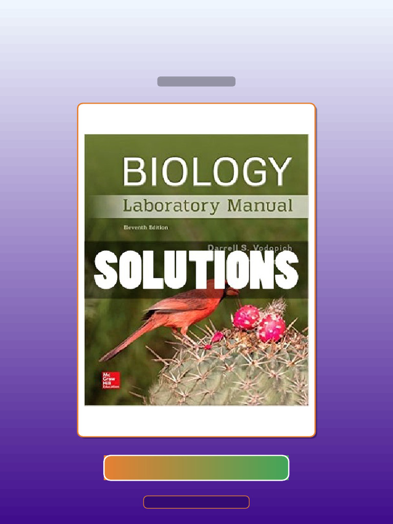 Biology Laboratory Manual 11th Ed Vodopich E-book Testbank Solutions ...