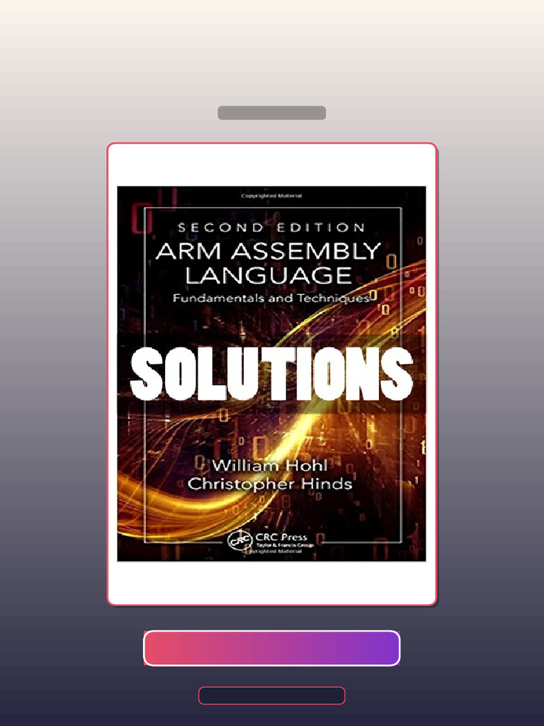 ARM Assembly Language Fundamentals and Techniques 2 Ed Hohl E-book ...