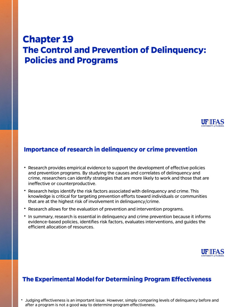 Research on Delinquency Prevention Strategies | PDF