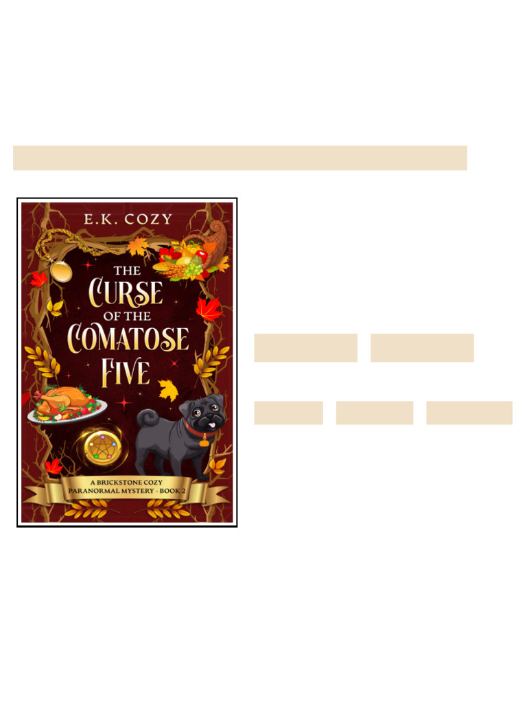 The Curse of the Comatose Five ebook full text 2026 | PDF