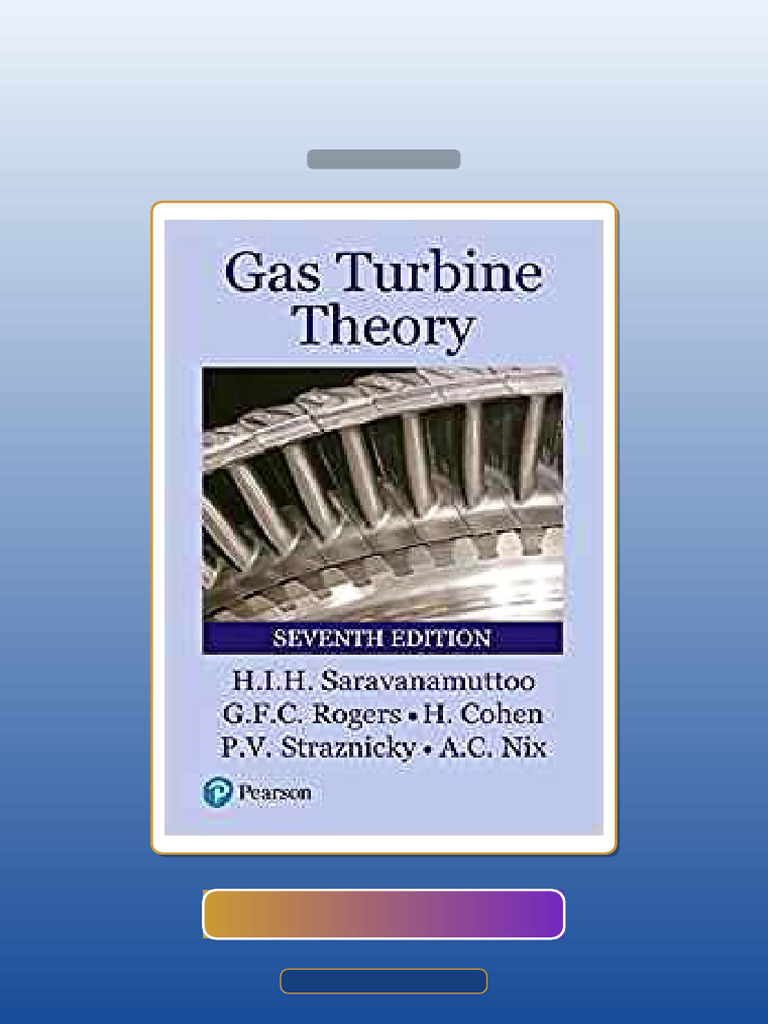 Gas Turbine Theory 7th Edition by H Cohen Prof GFC Rogers Prof Paul Straznicky HIH ...