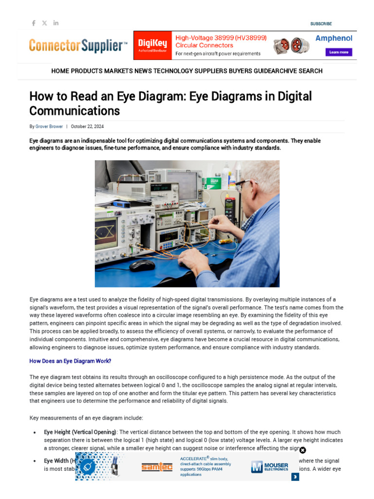 Understanding Eye Diagrams in Digital Signals | PDF ...
