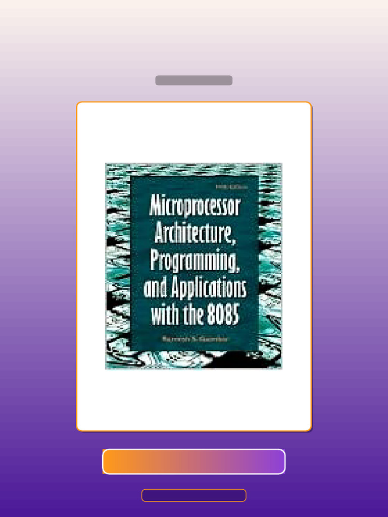 Accompany Microprocessor Architecture Programming and Applications With ...