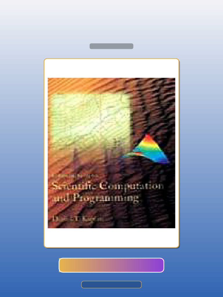Accompany Introduction to Scientific Computation and Programming 1st ...