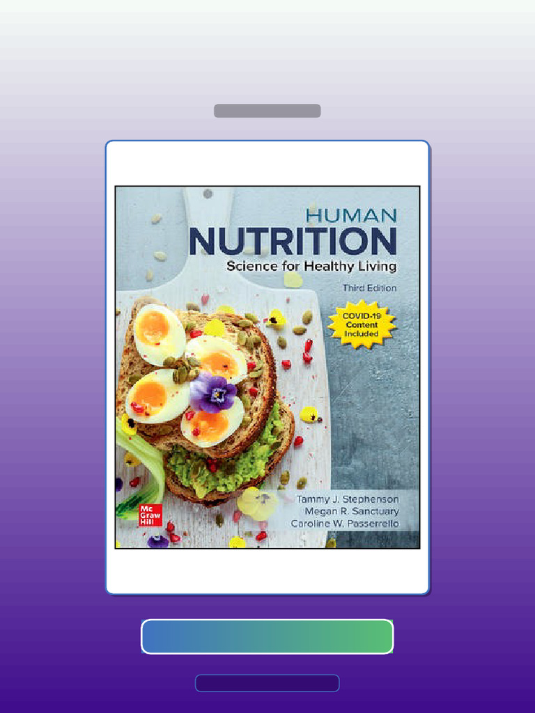 Human Nutrition Science for Healthy Living 3rd Edition by Tammy ...