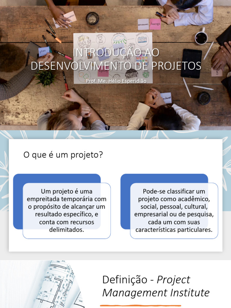 Introdução ao Desenvolvimento de Projetos | PDF | Planejamento